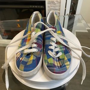 Polo multicolored plaid shoes